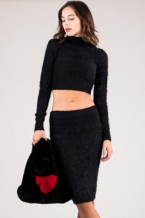 Two Piece Sweater Dress Set